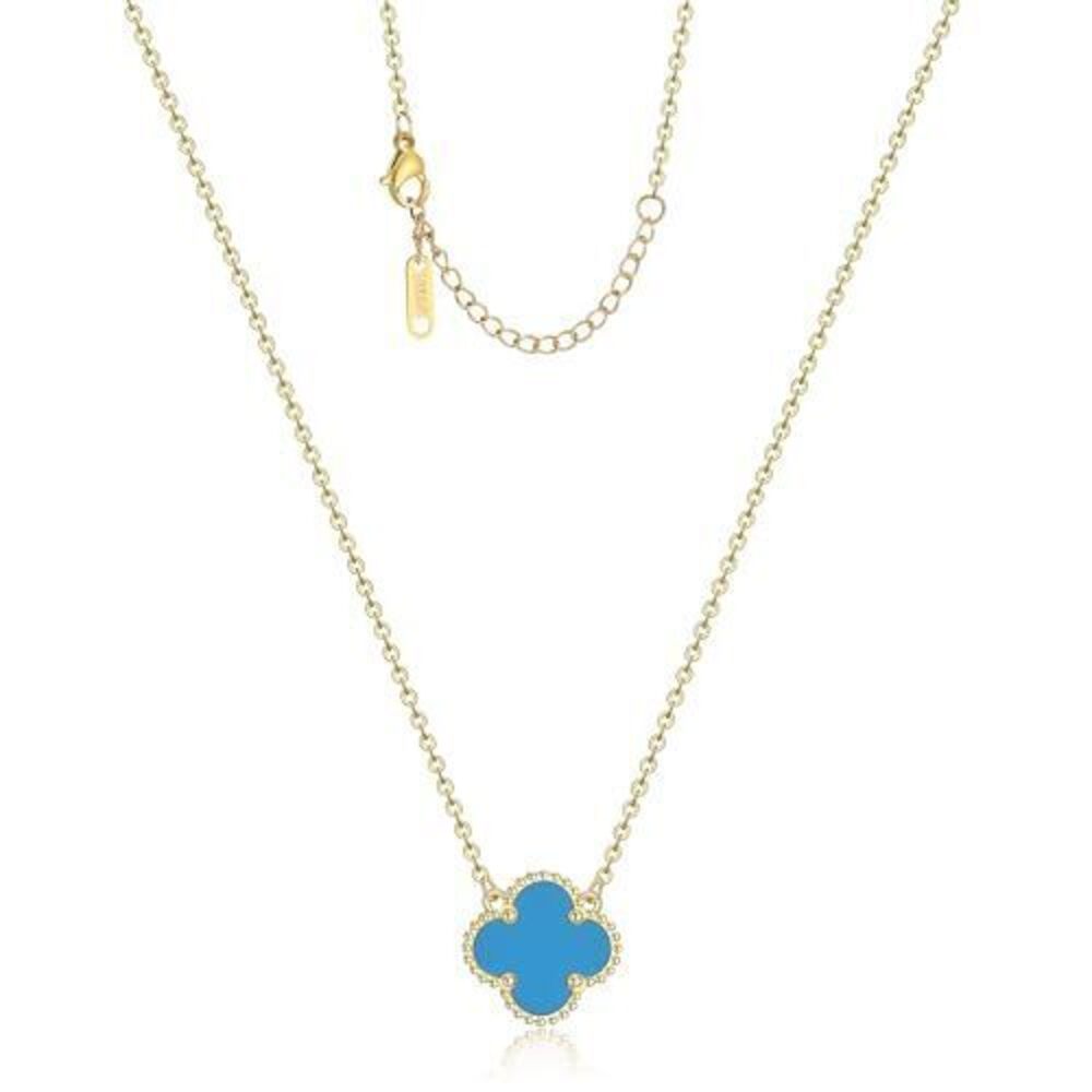 2998 Clover Pendant Necklace 18K Gold Plated Four Leaf Clover Necklace
